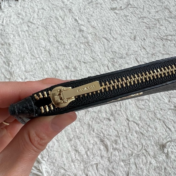 Coach leather mini card wallet black - Picture 3 of 4